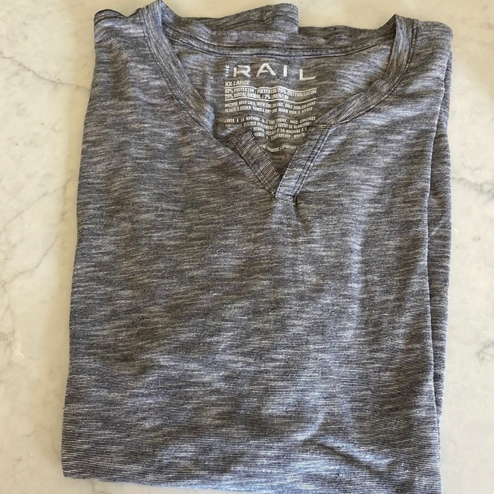 The Rail Knit Shirt in Navy XXL